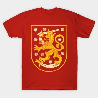 Vintage Distressed Coat of Arms of Finland T-Shirt